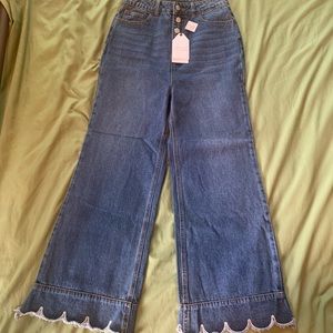 English Factory wide leg jean